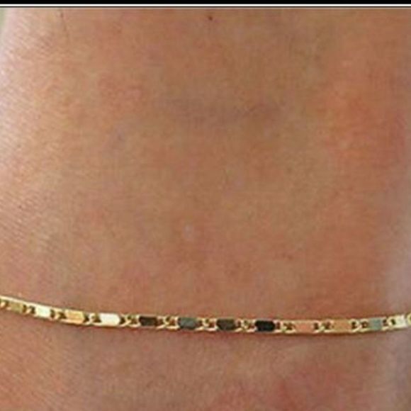 Boho Gold Tone Ankle Bracelet NIP - Picture 4 of 4